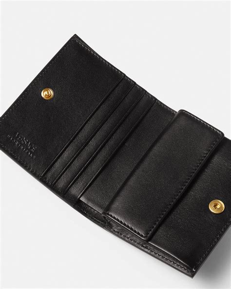 versace greca wallet on chain|Greca Goddess Bifold Wallet Black,Gold .